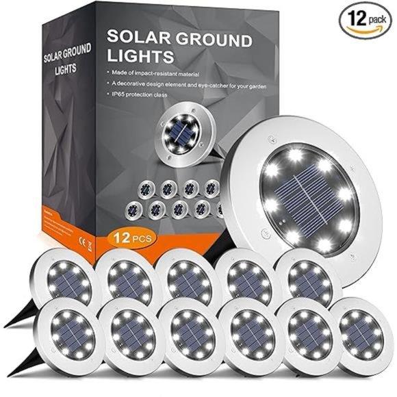 Solar Lights for Outside,12 Pack Solar Lights Outdoor Waterproof, Garden Lights - Picture 7 of 7